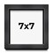 Square Shadow Box 3/4" Depth Grey Picture Frame - UV Acrylic, Backing, Hanging Hardware